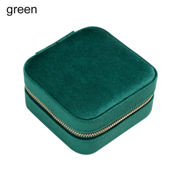 Flanell smykkeskrin Opbevaringsæske GRØN green