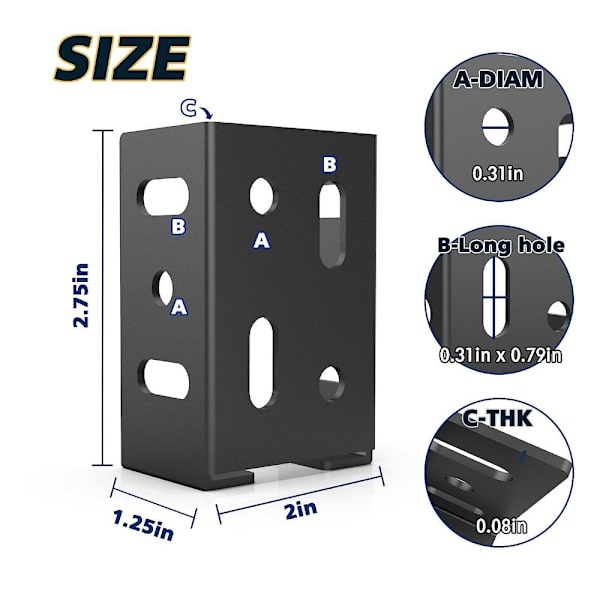 Fest gjerdet 4 STK 4 STK 4 pcs