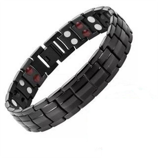 Magnetisk armbånd terapi smykker SORT Black