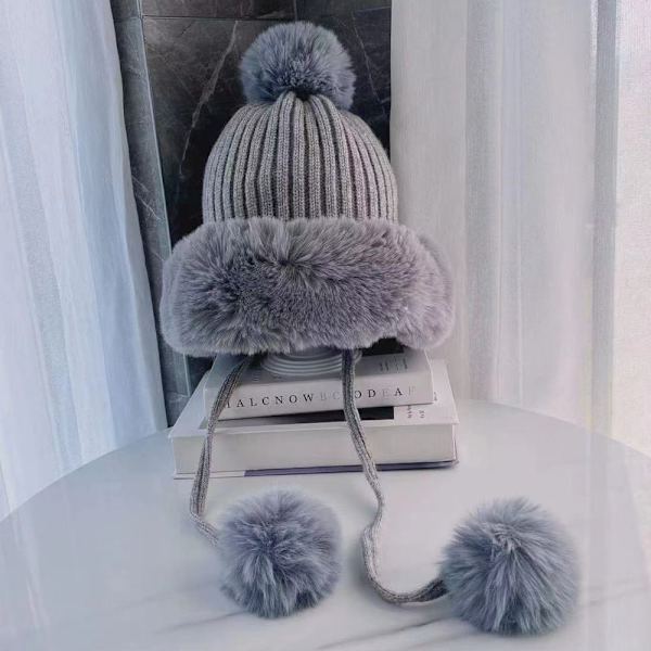 Pehmohattu hupullinen huivi HARMAA grey
