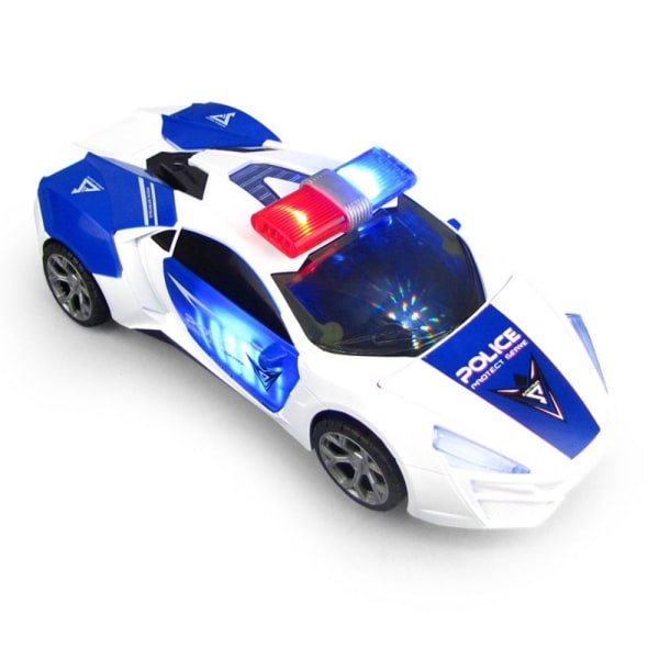 Elleksaksbilar Bump & Go Police Car Drifter-modell