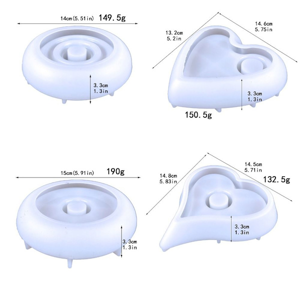 Epoxyharpiksstøbeforme Coaster Form 04 04 04