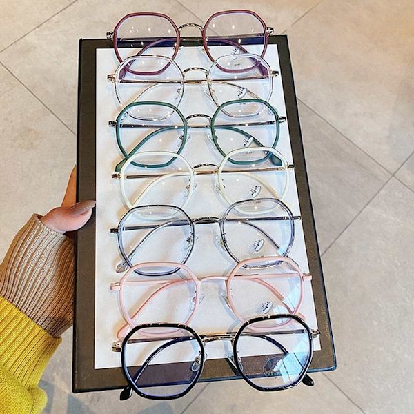 Anti-Blue Light Glasses Pyöreät silmälasit VIHREÄ Green
