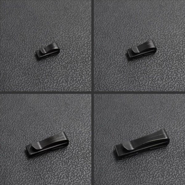 Molle Webbing Spænde Bælteende Clip SORT 2,5CM Black 2.5cm