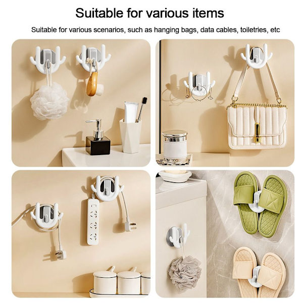 2 STK Bathroom Slipper Rack Hjemmesko hængende hylde opbevaring