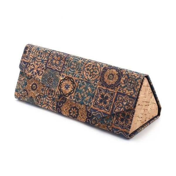 Folding Triangle Glasses Case Solbriller Box Oppbevaringsboks Random style