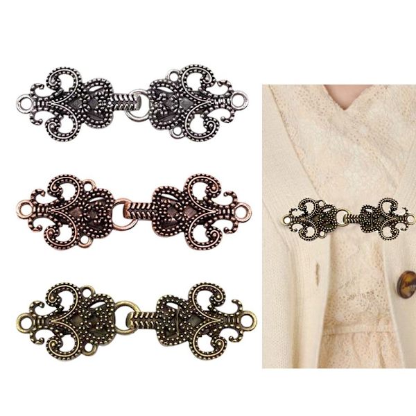 Cardigan Clip Sjal Broche ANTIK BRONZE ANTIK BRONZE Antique Bronze