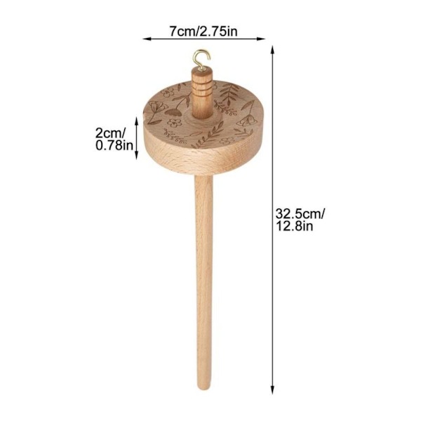 Drop Spindel massivt trä B B B