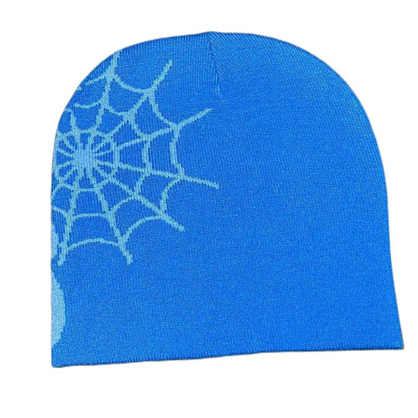 Knitting Cap Hat Pipo Bonnet MUSTA&VALKOINEN black&white