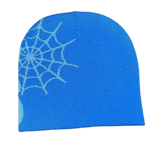 Strikkehette Lue Beanie Bonnet HVIT&SORT white&black