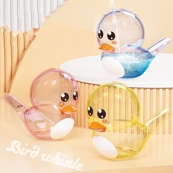Water Bird Whistle Bathtime Musical Legetøj GUL yellow