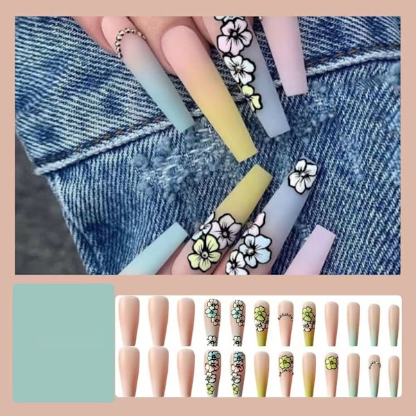 Fake Nails Ballerina 3 3 3