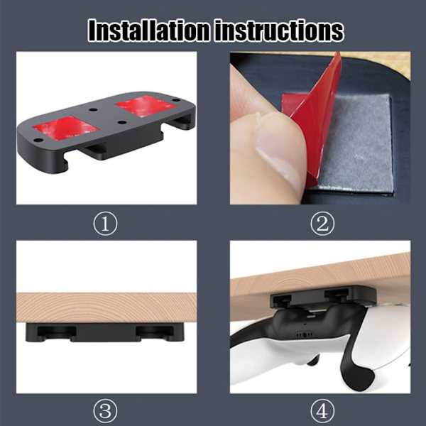 2st Gamepad Hållare Hängande fäste Förvaringskrok 2pcs