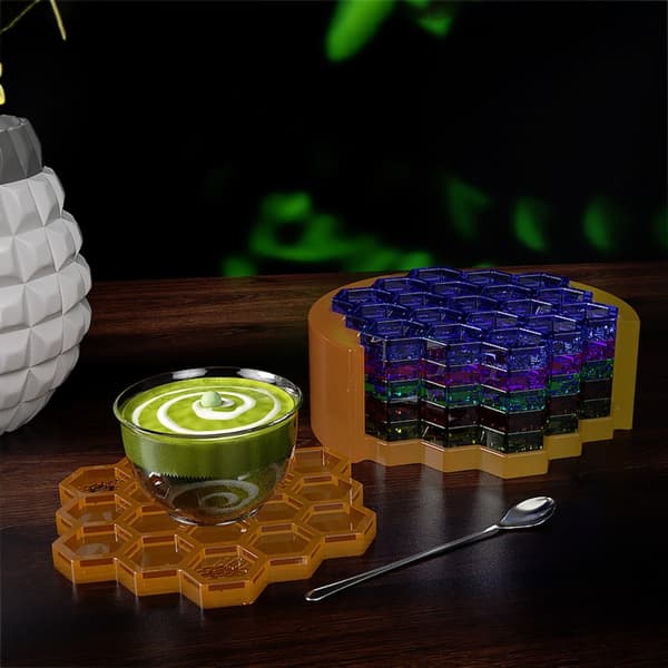 Honeycomb Cup Coaster Resin Form DIY Craft