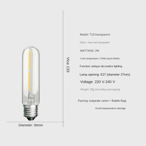 Vintage Retro Bulb Filament 4W-G45 4W-G45 4W-G45