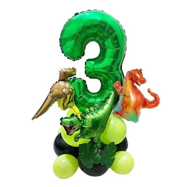 Dinosaurusteema Ilmapallot Sarjakuva Dragon Column 2 2 2