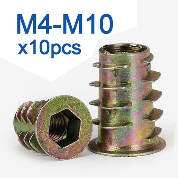 10 stk/lot sekskantmutter sekskantede trapesmuttere 10 STK M10X15 10 STK 10Pcs M10x15