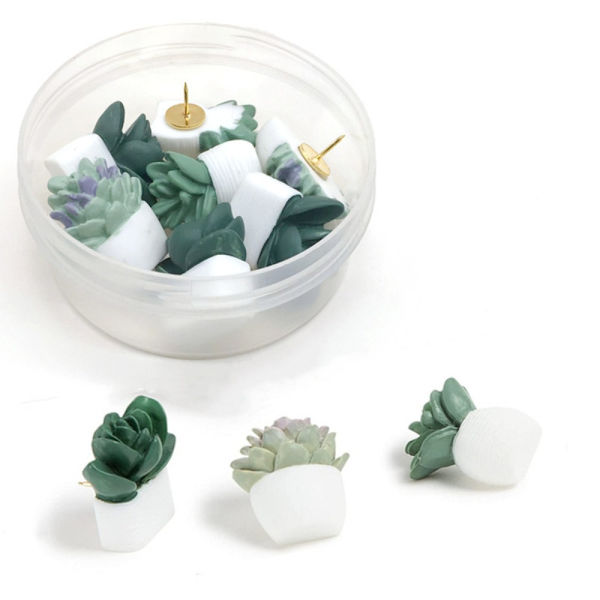 Succulent Pushpins Succulent Thumb Tacks Push Pins