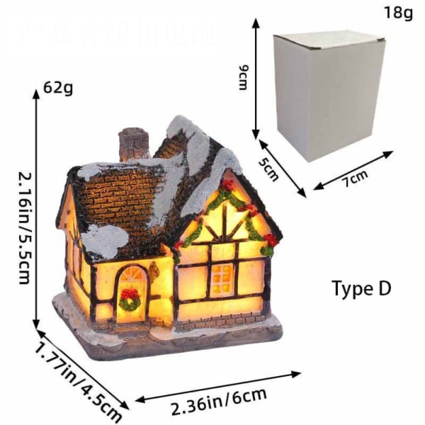 Mini House Miniatyr julprydnader D D D