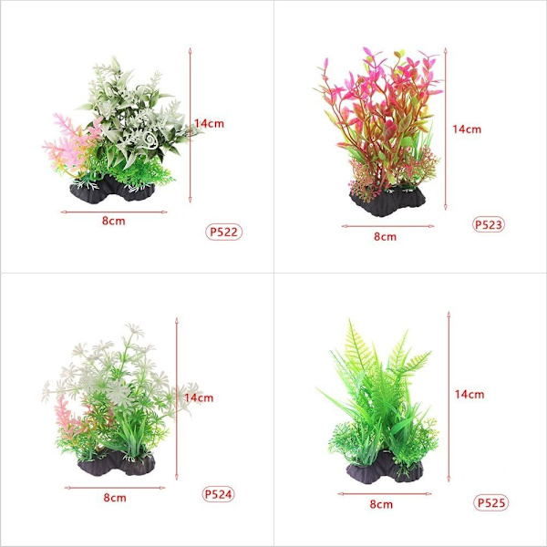 2 ST Artificiellt vattenogräs Fisktanksgräs P525 P525 P525