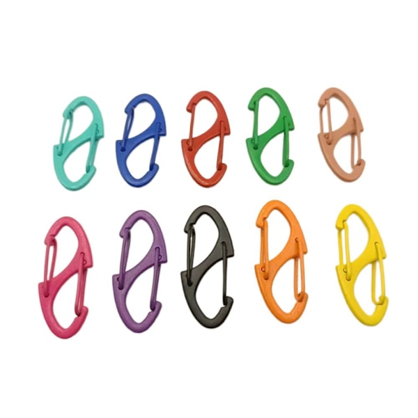 10 stk Alloy Karabiner Utløserspenne GRØNN GREEN