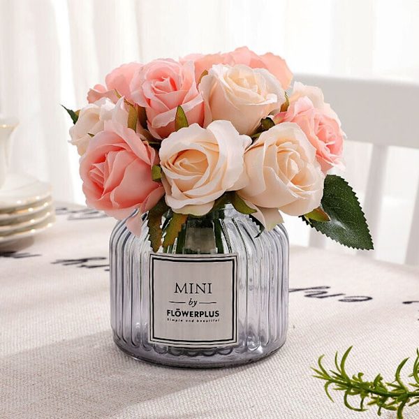 Kunstige blomster, falsk rose, FARVE 4 FARVE 4 Color 4