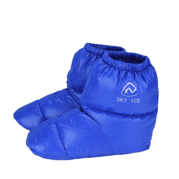 1 par Duck Down Booties Strumpor Klätterskoöverdrag BLÅ M blue M