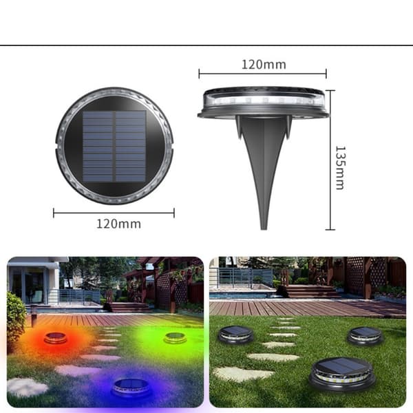 17LED Night Buried Light Solar Ground Light VÄRIVALO colored light