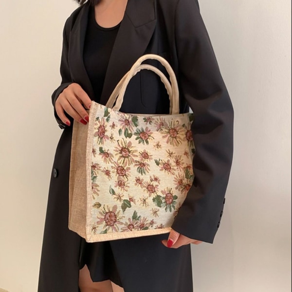 Lin Tote Bag Håndveske BEIGE L beige L