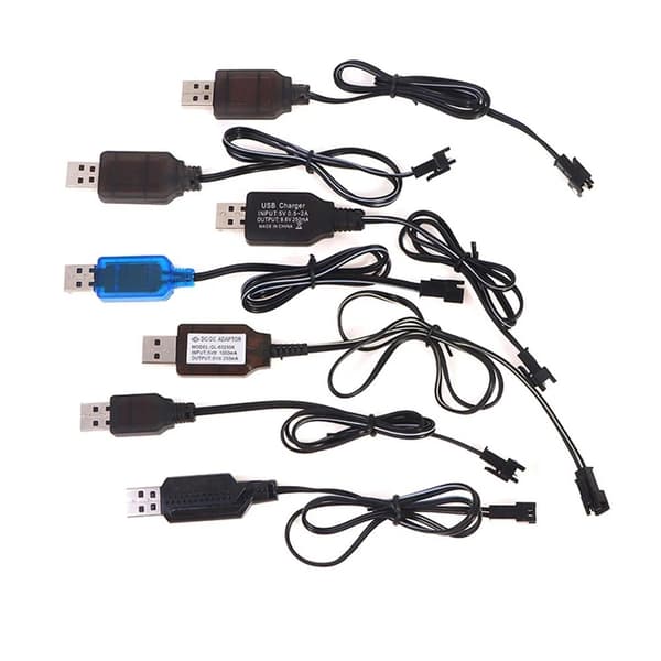 5 stk Ladekabel Sm Interface Kabel Oplader 7,2V SM 7.2V SM connector
