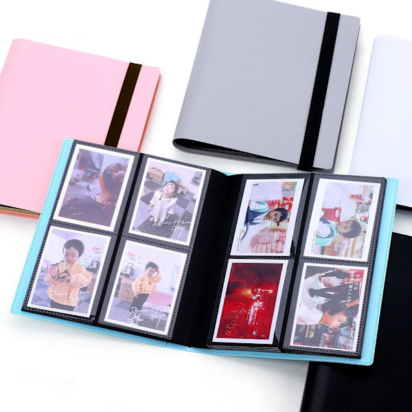 Instant Camera Photo Album 3 tommer Picture Storage 360 360 Pockets-Pink