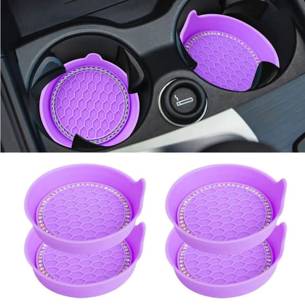 Bling Bil Coasters Bilkoppmatte GRÅ Grey