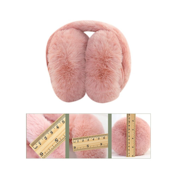 Plys Ørevarmer Vintervarme Øreværn PINK Pink