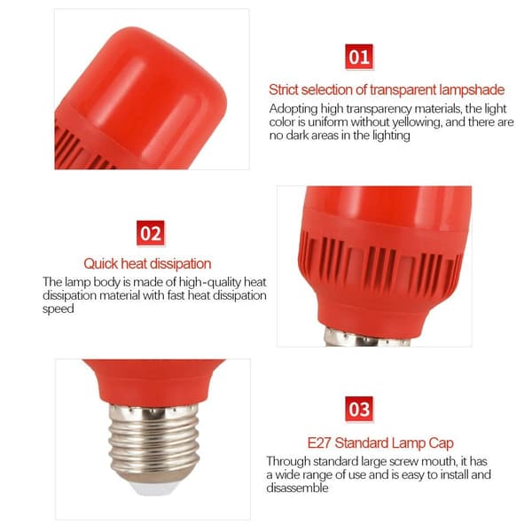 Led värikäs A60-PUNAINEN-5W A60-PUNAINEN-5W A60-Red-5W