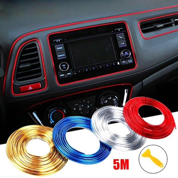 5M Decoration joustavat nauhat koristelistat SININEN blue