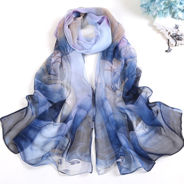 Chiffonskjerf Langt sjal 3 3 3