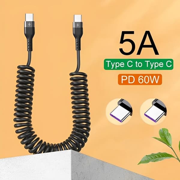 USB-kabelvognsopladerkabel 1,5MPD/C TIL C PD/C TIL C 1.5mPD/C to C