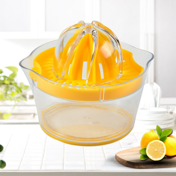 Manuell Juicerkopp Apelsin Citronpressar GUL yellow