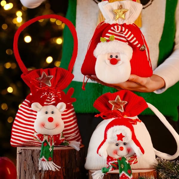 Julegavepose Candy Dragee Bag STIL 1 STIL 1 Style 1