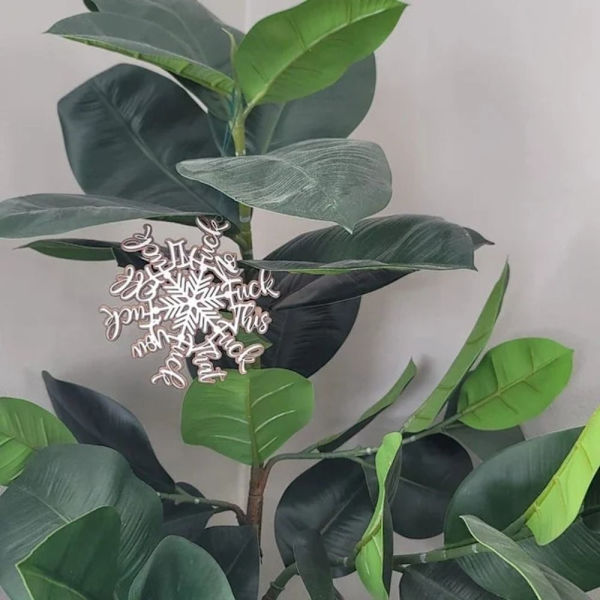 Snowflake Ornaments Juletre hengende dekor Xmas Snowflake