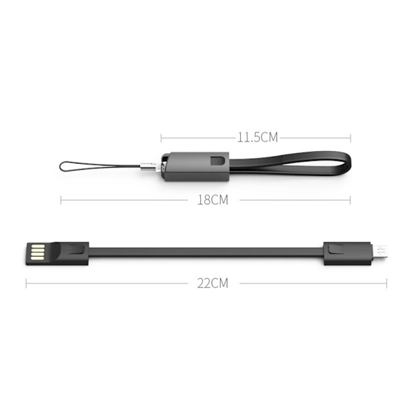 USB Datakabel Snabbladdningskabel SVART FÖR ANDROID FÖR ANDROID Black For Android-For Android