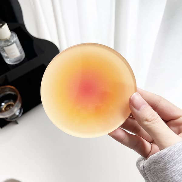 Gradient Akryl Coasters Rund Cup Pad ORANGE orange