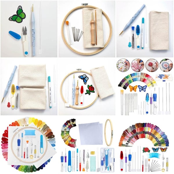 Punch Needle Tool Kit -kirjontaompeleet 3 3 3