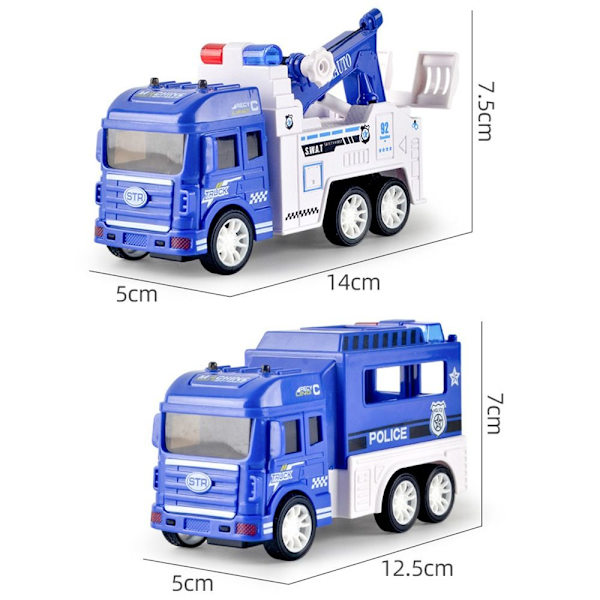 Treghetsbillekebilmodell BLÅ STIL 1 STIL 1 blue Style 1-Style 1