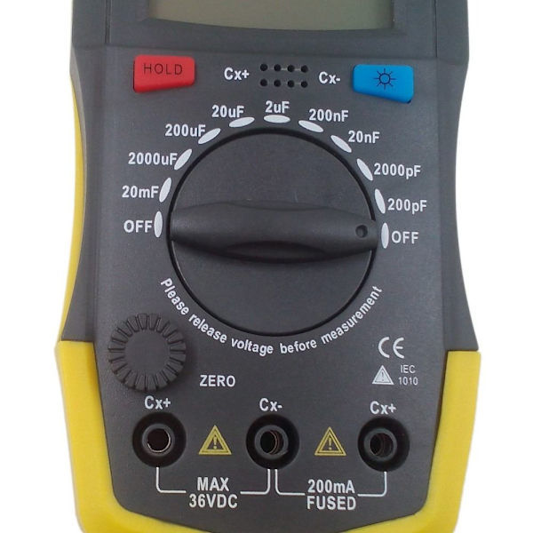 Bærbar Kapacitans Meter Digital Kondensator Tester Multimeter