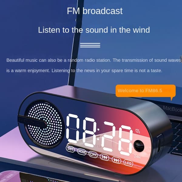 Väckarklocka Dubbel väckarklocka Bluetooth ljud