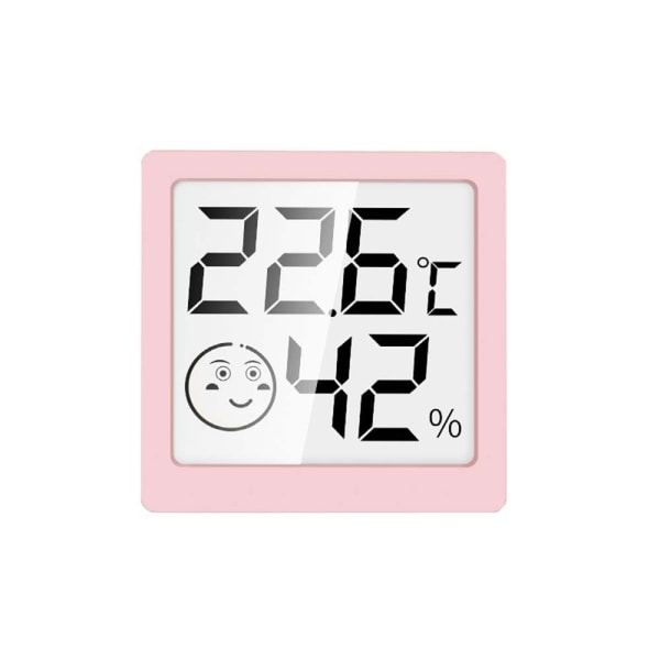 Digitalt termo-hygrometer Temperaturfuktighetsmåler ROSA Pink