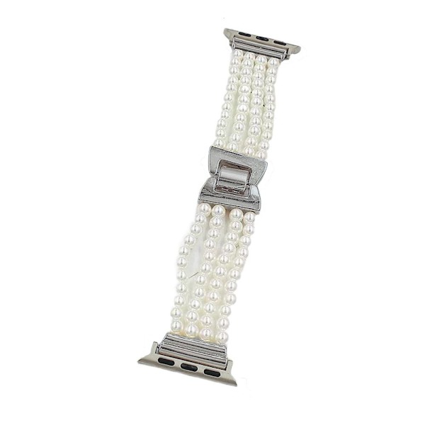 Perlestropp erstatning SØLV FOR 38/40MM FOR 38/40MM silver For 38/40mm-For 38/40mm