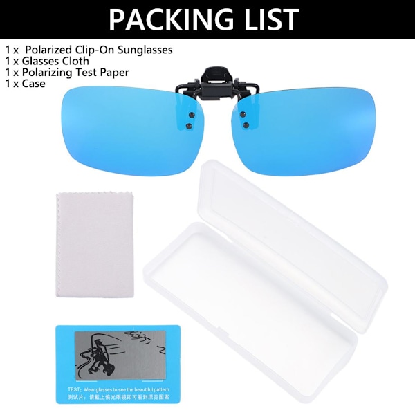 Clip-on solbriller Polarized MIRRORED WHITE MIRRORED WHITE Mirrored White