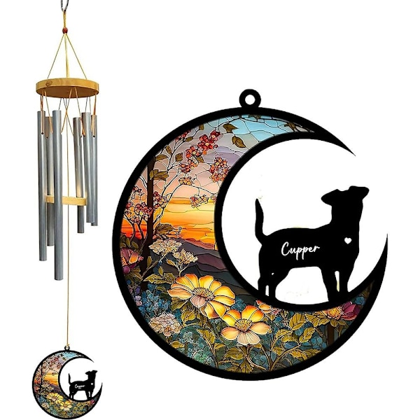 Halloween Dog Charms Måneformede kattedørkranser HUND HUND dog